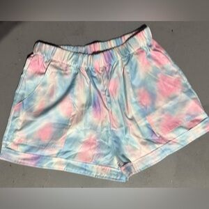 Pastel Tie-Dye Women's Shorts
